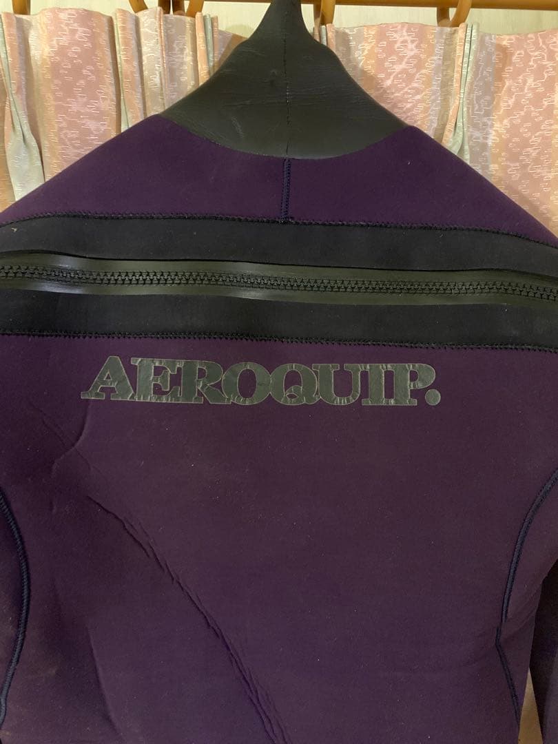 AEROQUIP フルスーツ 紫　ドライスーツサーフィン　フルオーダー　5+3