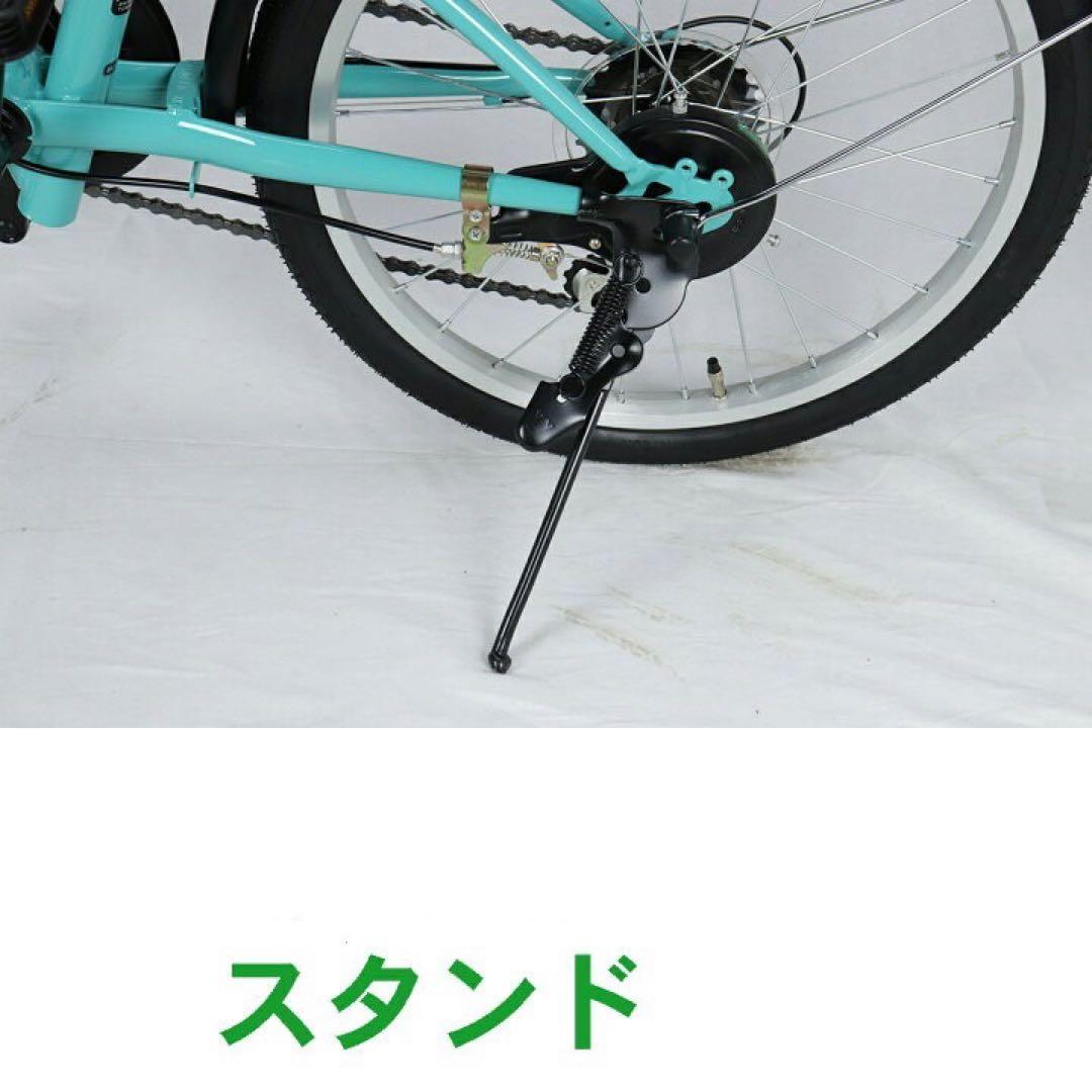 新入荷 折りたたみ 自転車 20インチ シマノ 6段変速　ブラック　カゴ鍵
