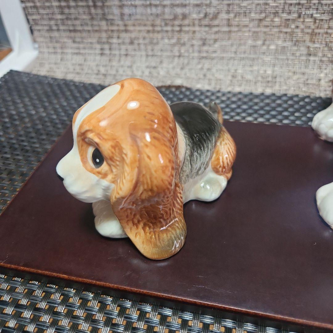 バセットハウンド　犬　置物　ベルアートコレクション　セットインテリア