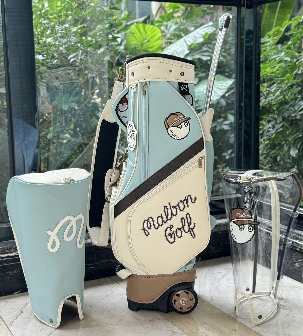 【4/11発送】人気カラー★キャスター付きマルボンゴルフキャディバッグ
