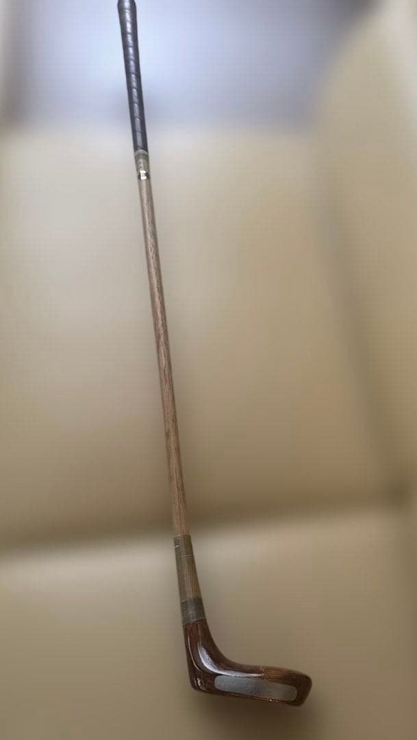木製ビンテージパター　St.Andrews セントアンドリュース 革巻き