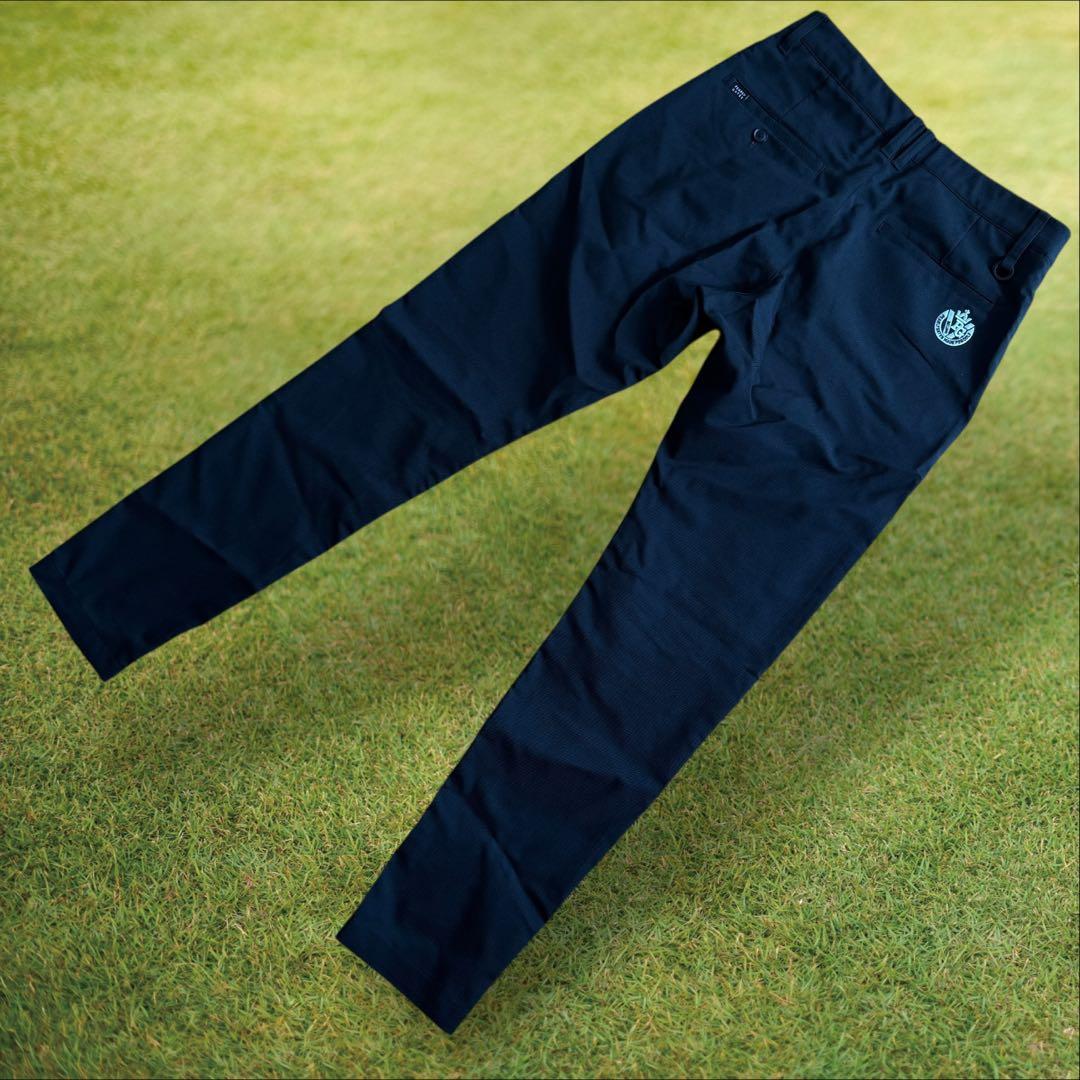 未使用級　パーリーゲイツ　パンツ　黒　4 M〜L相当　ブラックシリーズ　美品