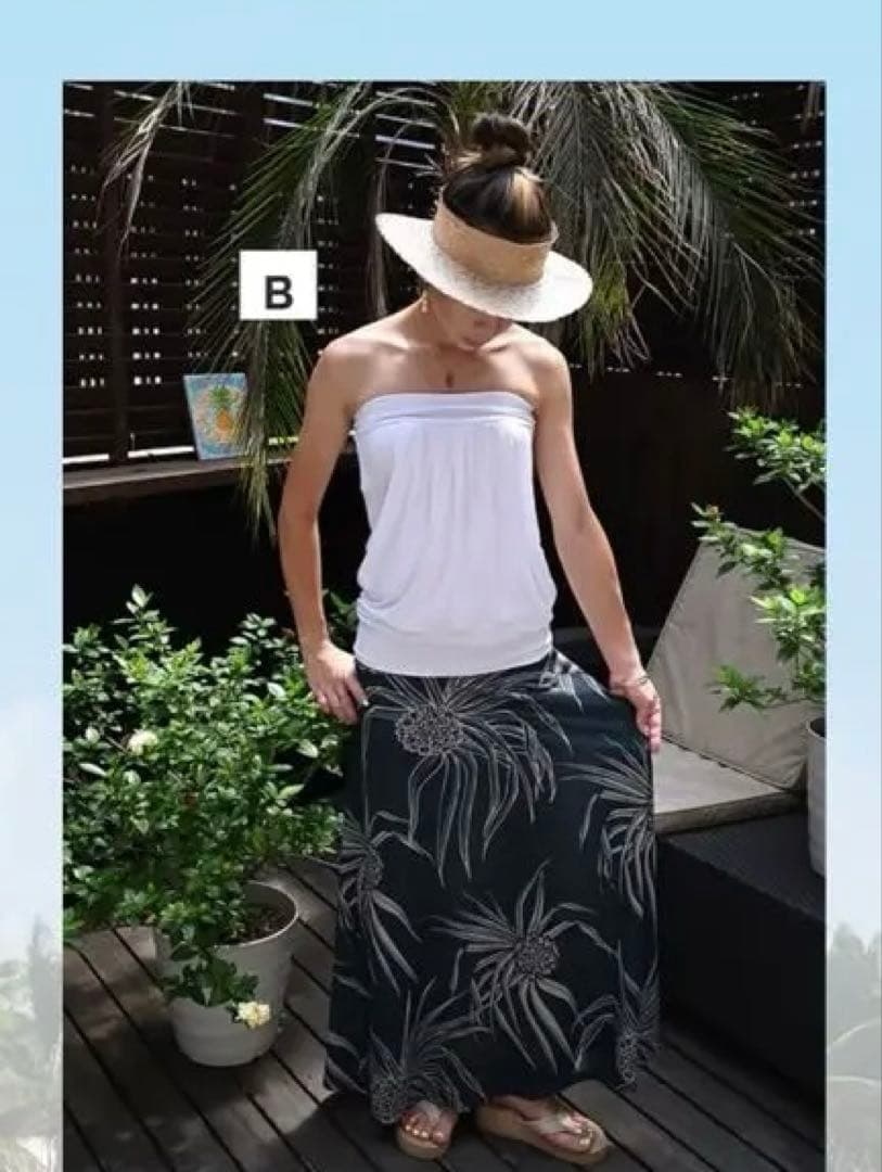 Kuulei Hawaii 植物柄パウスカート