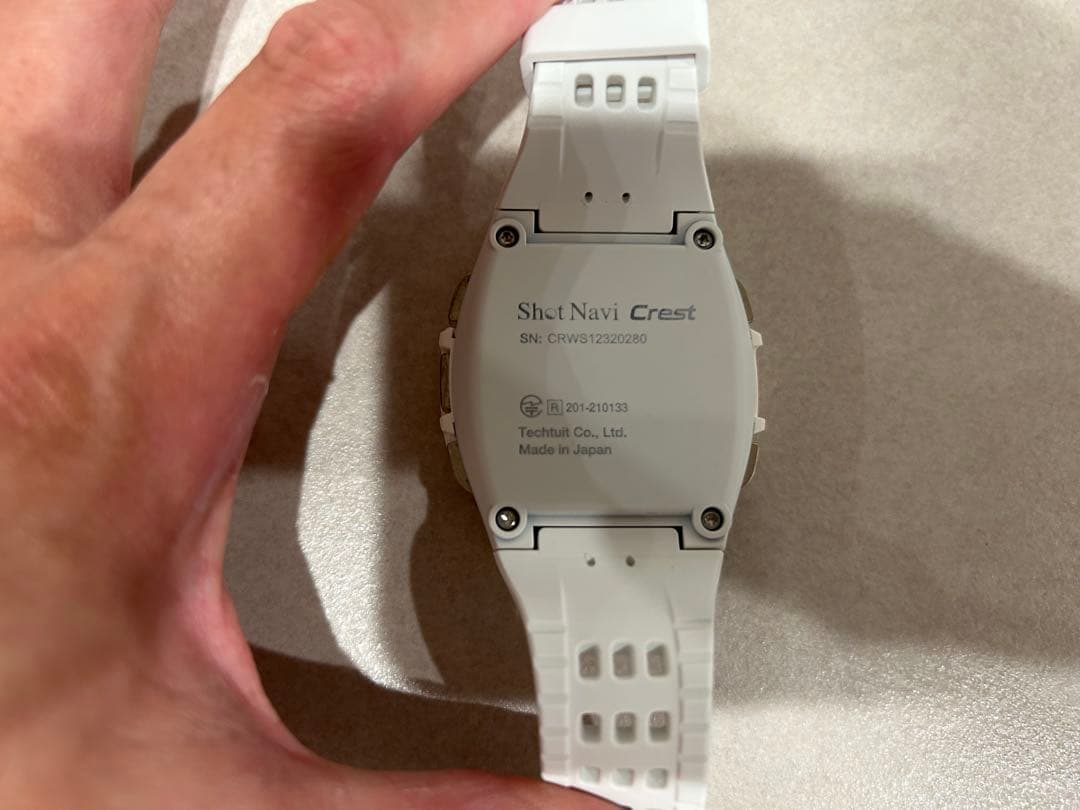 ShotNavi Crest ショットナビクレスト　白　ケース付　ゴルフウォッチ
