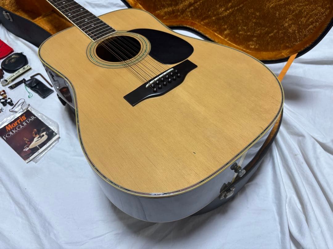 Morris 12弦ギター　B-30 保証書とハードケース付き1923-10-1