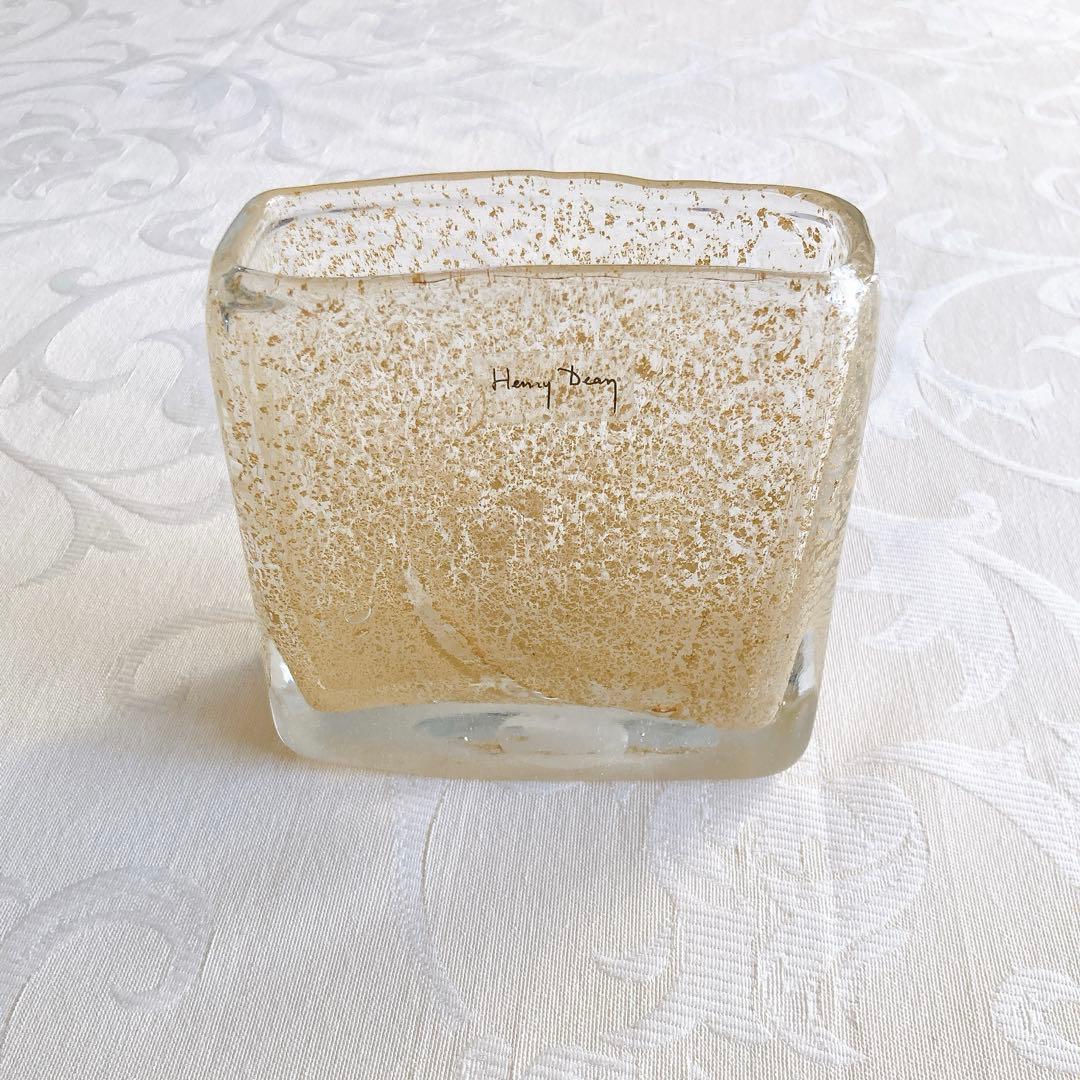 【美品】ヘンリーディーン フラワーベース2個セット スクエア ジョー 花瓶