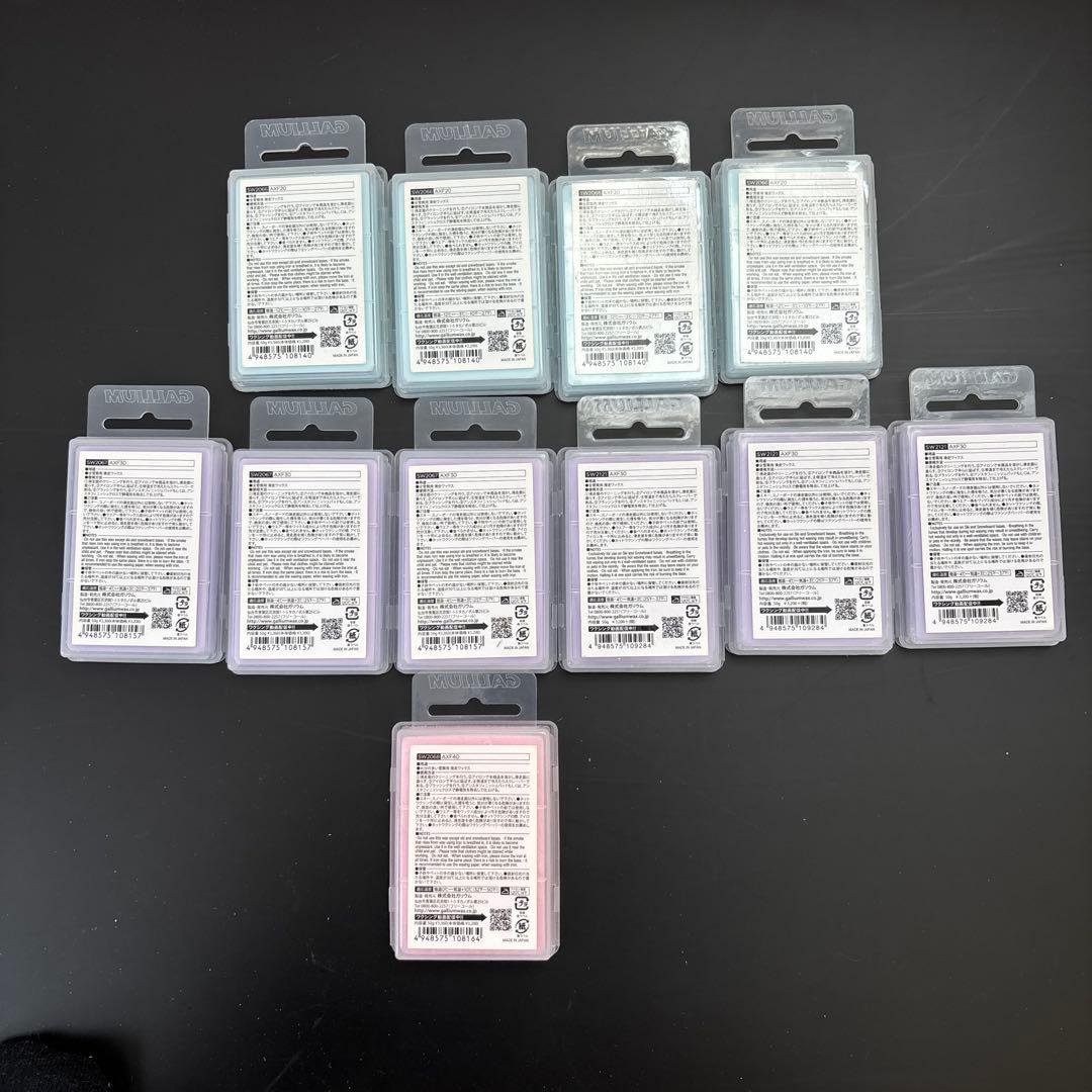 GALLIUMスキー、スノーボード用ワックス 11個セット