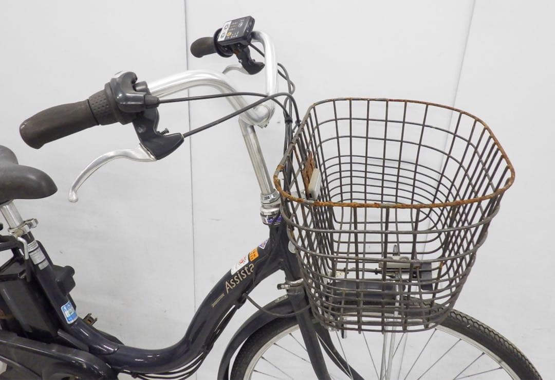 電動アシスト自転車 ブリヂストン　アシスタ　シティタイプ 黒 バスケット付き