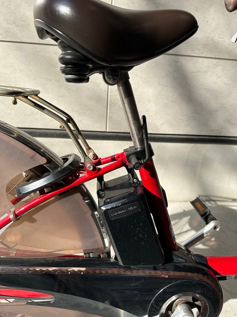 （直接引き取り限定）パナソニック 電動アシスト自転車 赤　ビビ