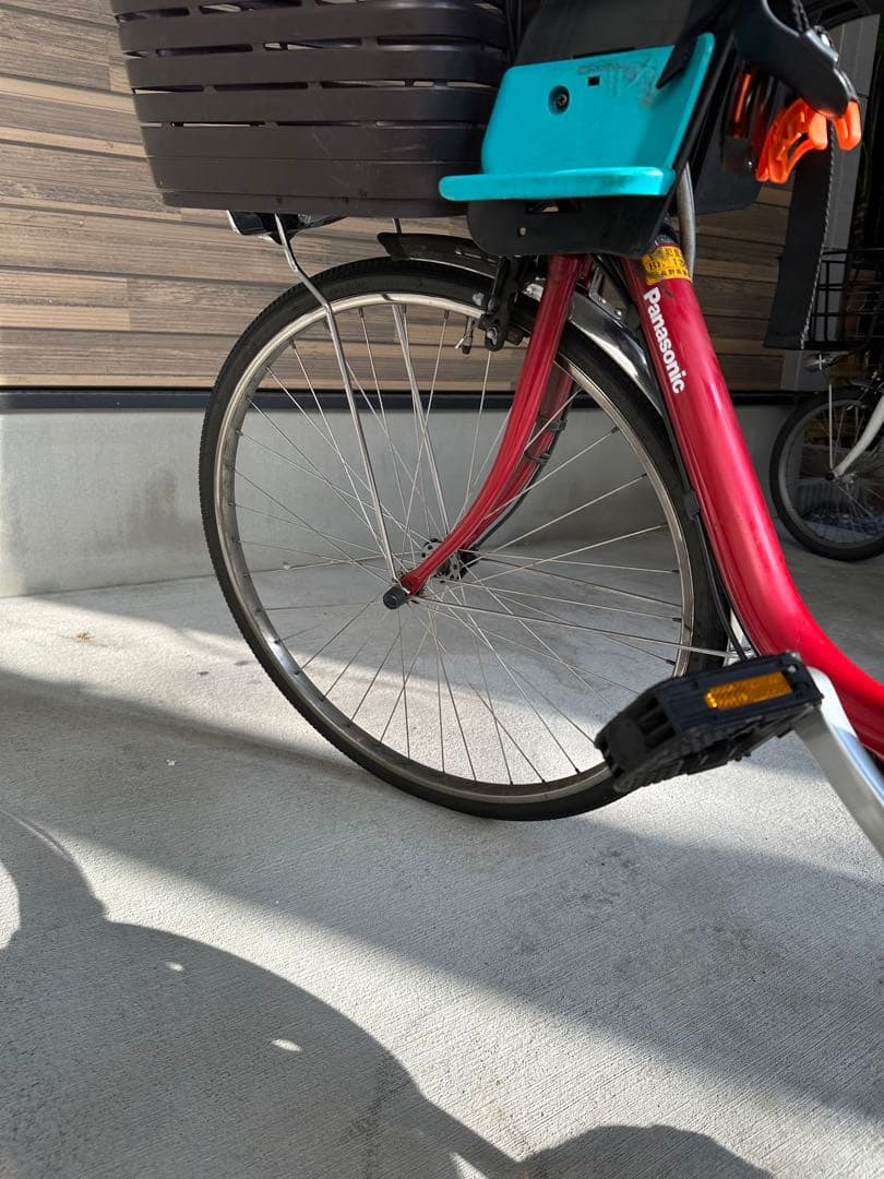 （直接引き取り限定）パナソニック 電動アシスト自転車 赤　ビビ