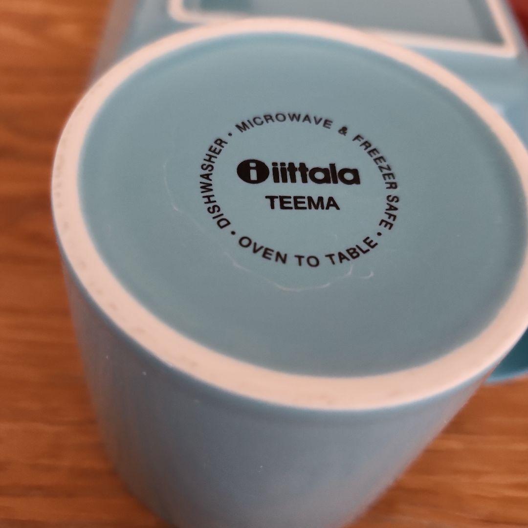 【 】イッタラTEEMA 　16㎝スクエアプレートマグカップセット