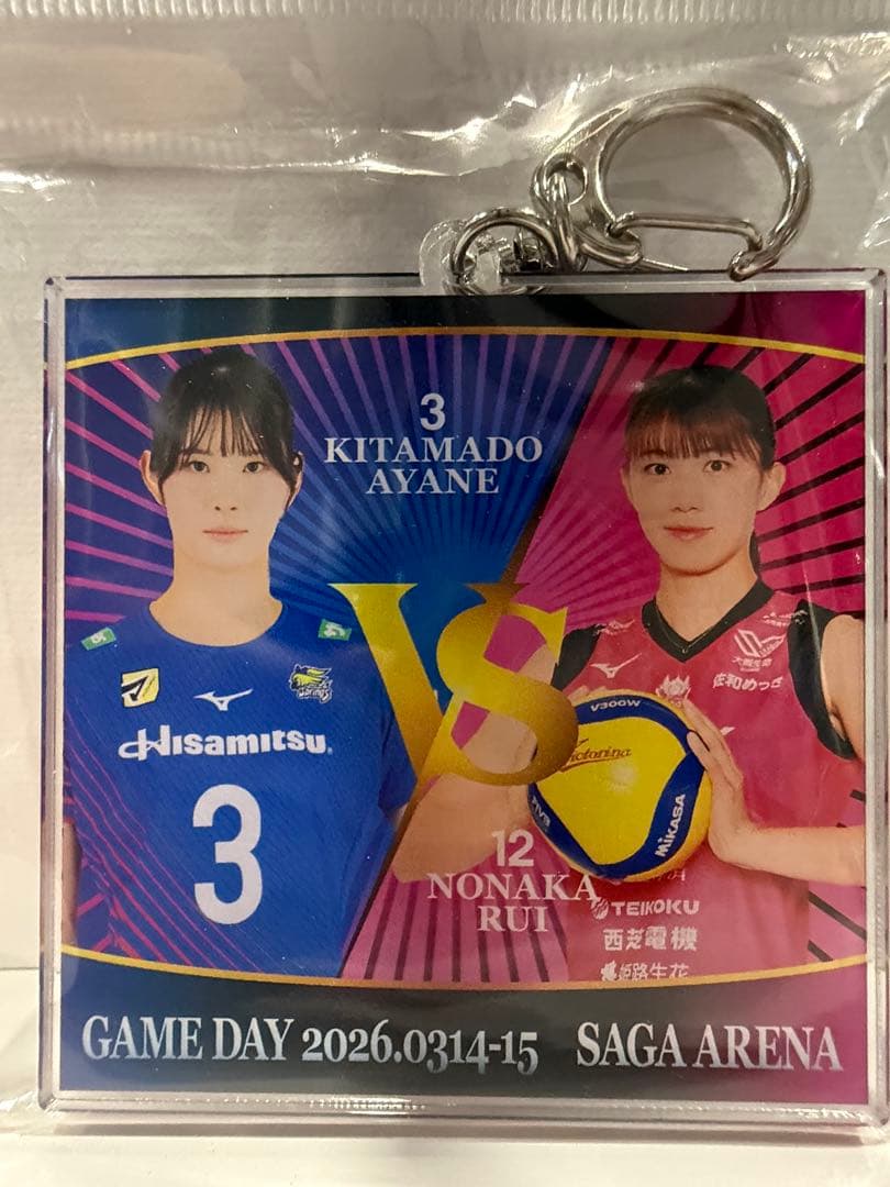 野中瑠衣 選手　ブロマイド キーホルダー 缶バッジ　３点セット