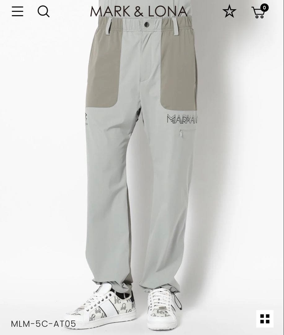 【新品】未使用　MARK & LONA メンズゴルフパンツ 44(S)