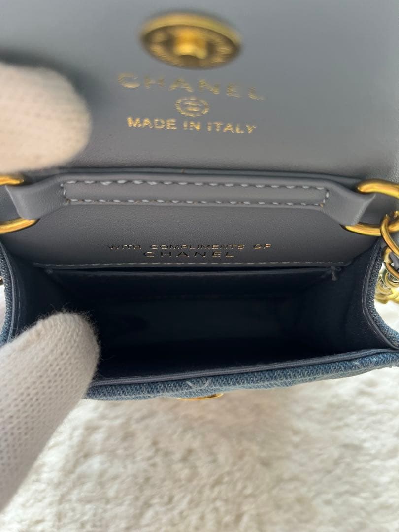 CHANELノベルティ デニム チェーンショルダー レア