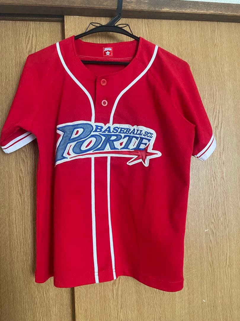 ポルテ PORTE野球ユニフォームセット PORT レッド 160cm