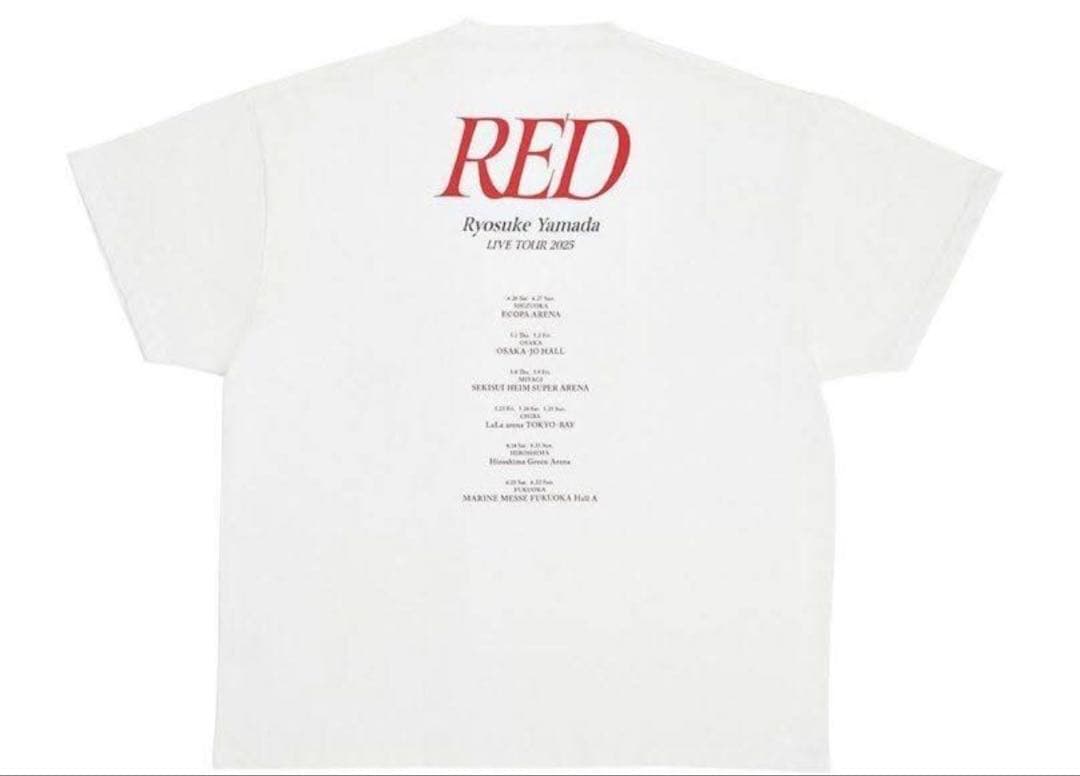 山田涼介 red ツアー tシャツ タオル　山田涼介サイズ