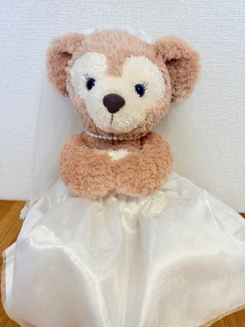美品ぬいぐるみ付き　結婚式使用ダッフィー＆シェリーメイ ウェディングコスチューム