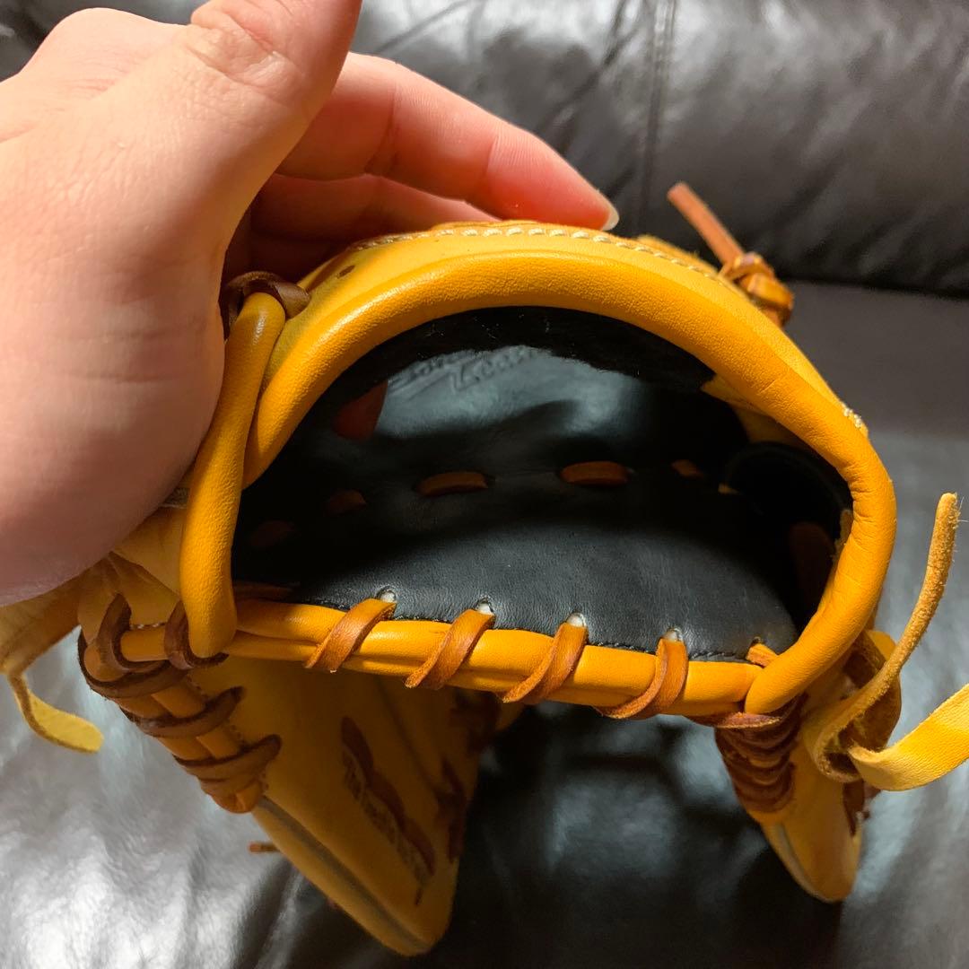 Rawlings 軟式外野用グローブ 右投げ用 イエロー