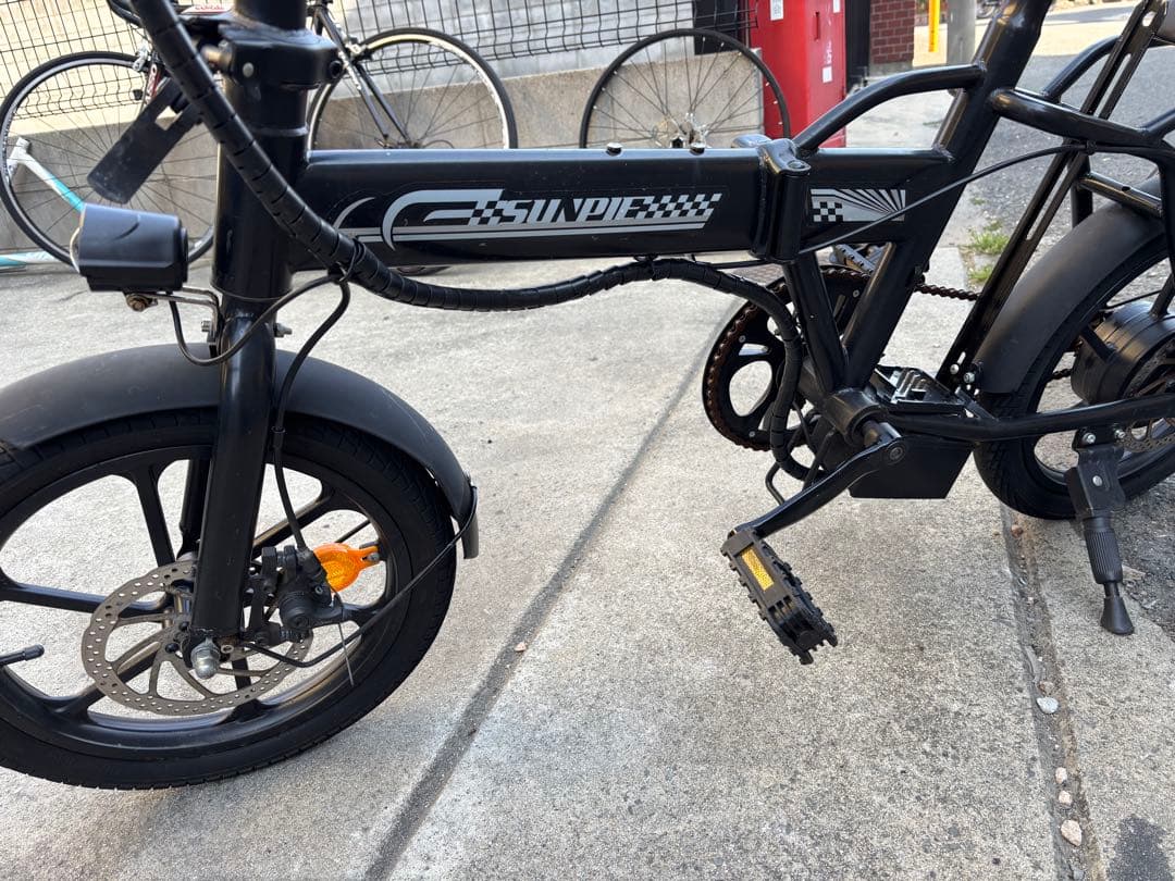 SUNPIE 電動自転車自転車 スポーツタイプ ブラック