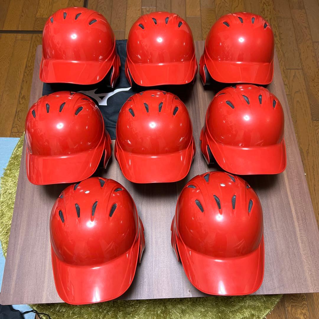 【美品】 野球 ヘルメット 赤