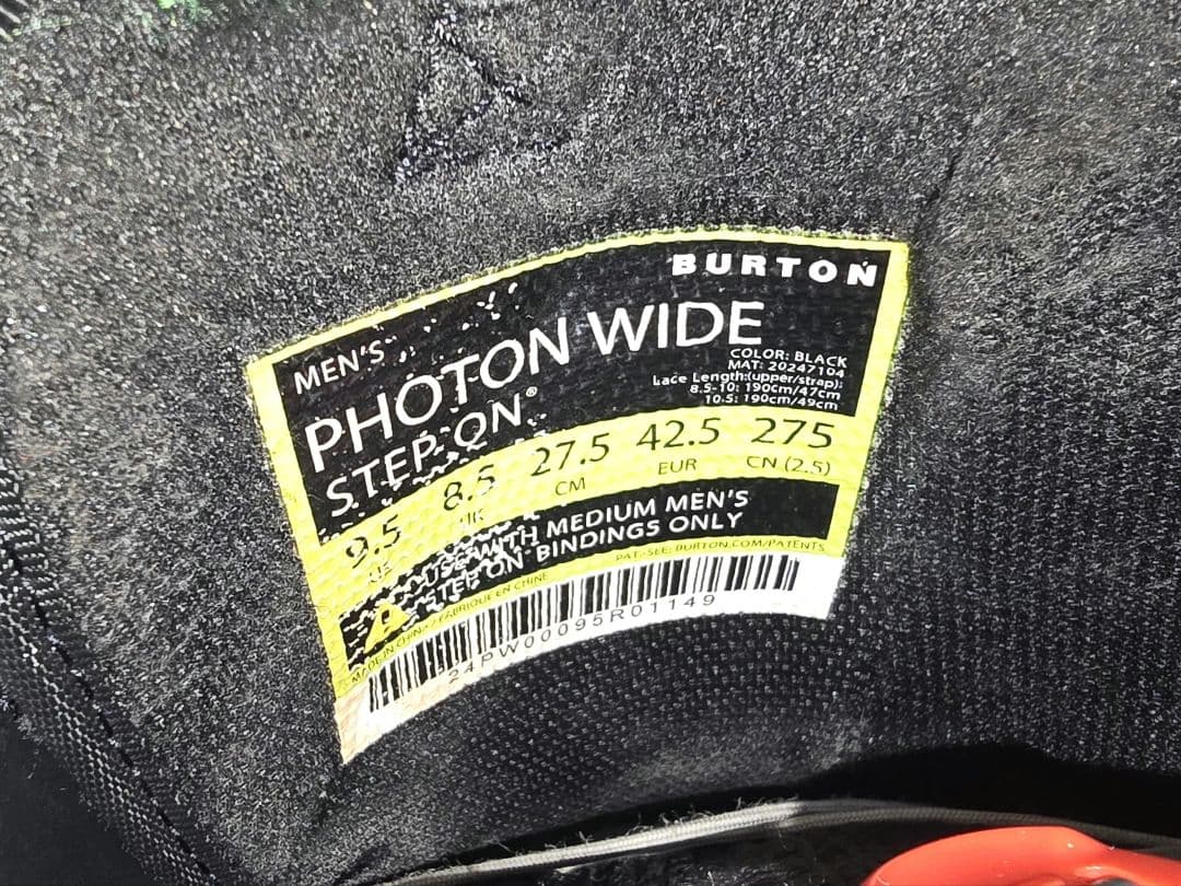 Burton Step On Photon Wide ステップオン 27.5cm