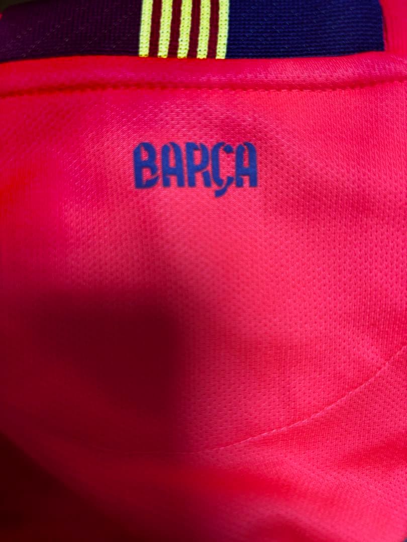 【美品】ネイマール サイン入りFC Barcelona オレンジ ユニフォーム