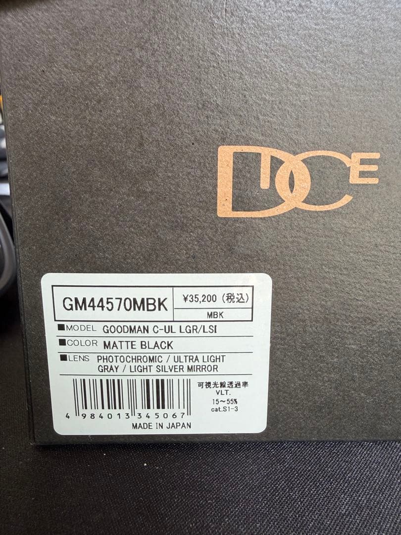 DICE GOODMAN C-UL LGR/LSI ゴーグル