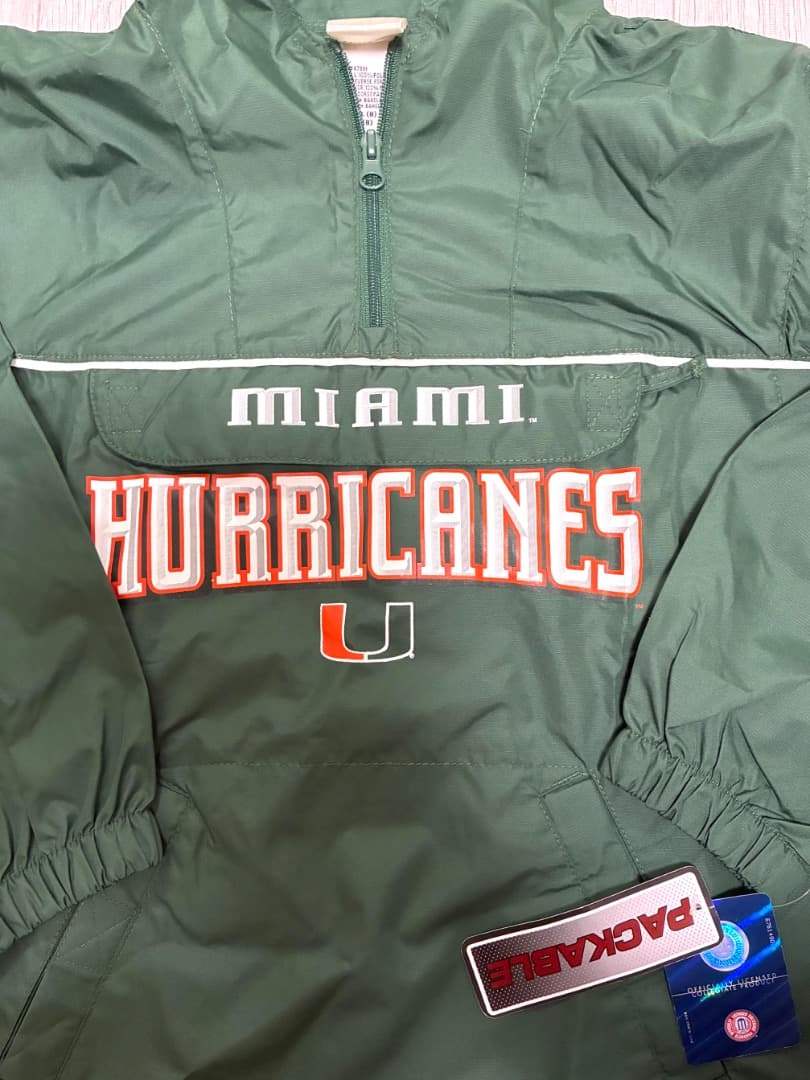 【超希少】adidas Miami Hurricanes ナイロンジャケット S