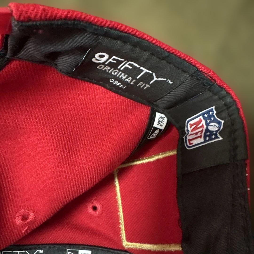 Neweraニューエラ9fifty49ersジョー・モンタナキャップ レッド