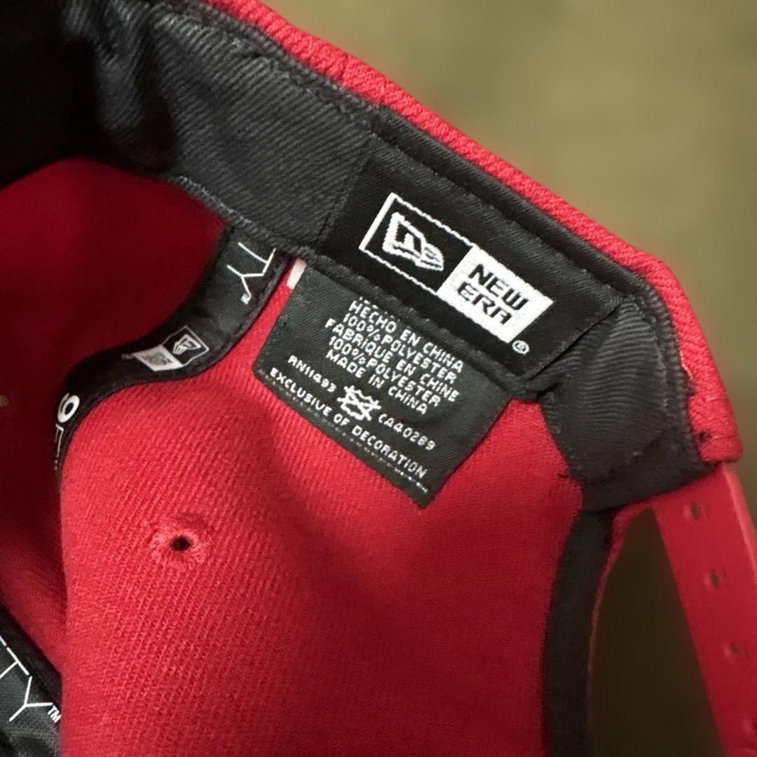 Neweraニューエラ9fifty49ersジョー・モンタナキャップ レッド