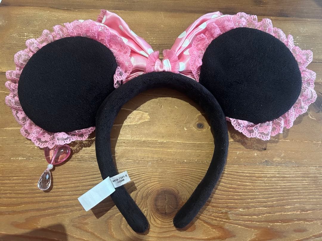 ディズニーリボン付きカチューシャ ピンク