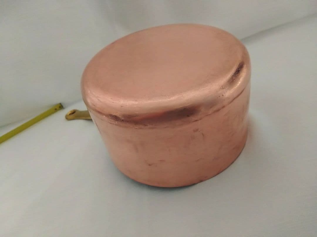 銅深型片手鍋　15cmフランス産