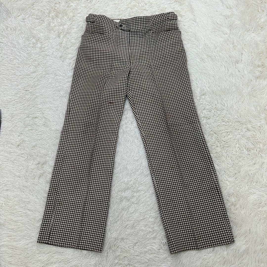USA製 マンシングウェア タロンジップ チェックパンツ ゴルフパンツ