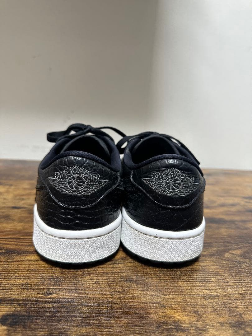 Nike エアジョーダン1 LOW ゴルフ オールブラッククロコ　27.0cm