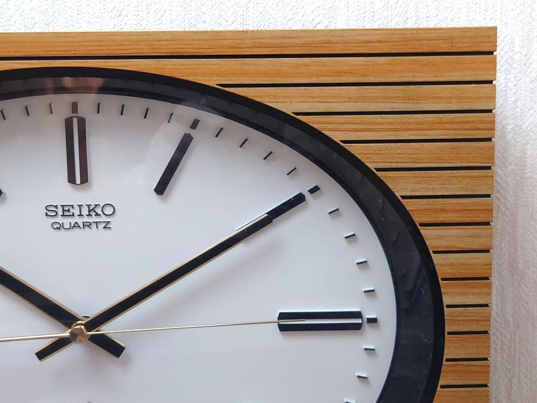 【動作保証】 SEIKO セイコー 壁掛け時計 水晶時計 QA302 80年代
