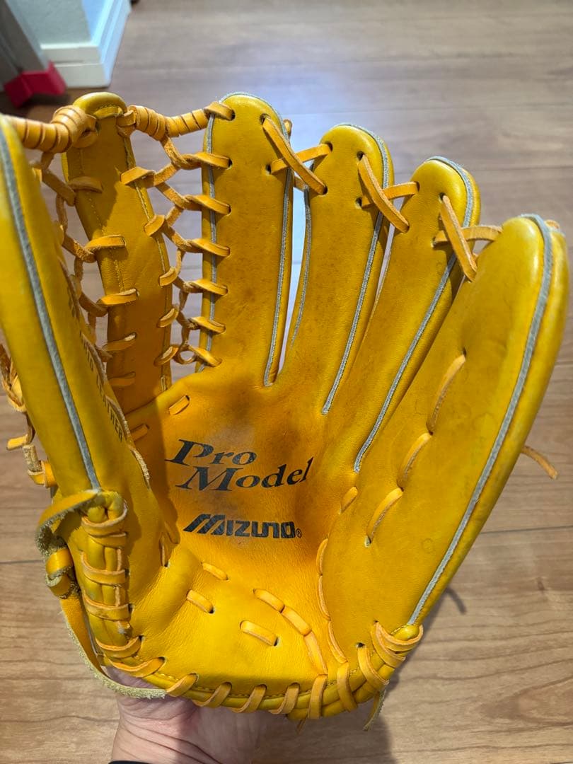 Mizuno ビッグM 軟式野球用グローブ イエロー　イチローモデル