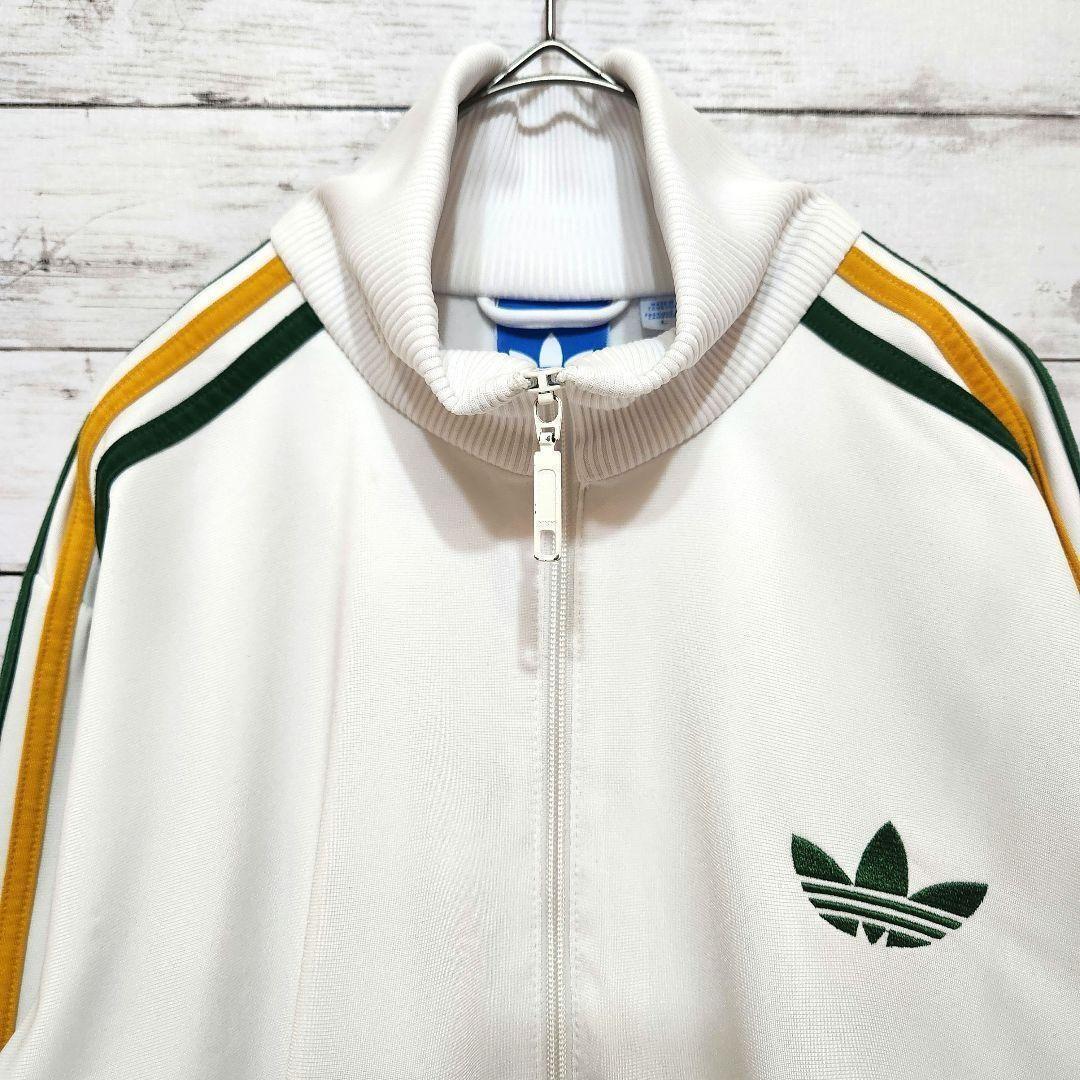adidas アディダス トラックジャケット L 脇メッシュ 補修あり 白