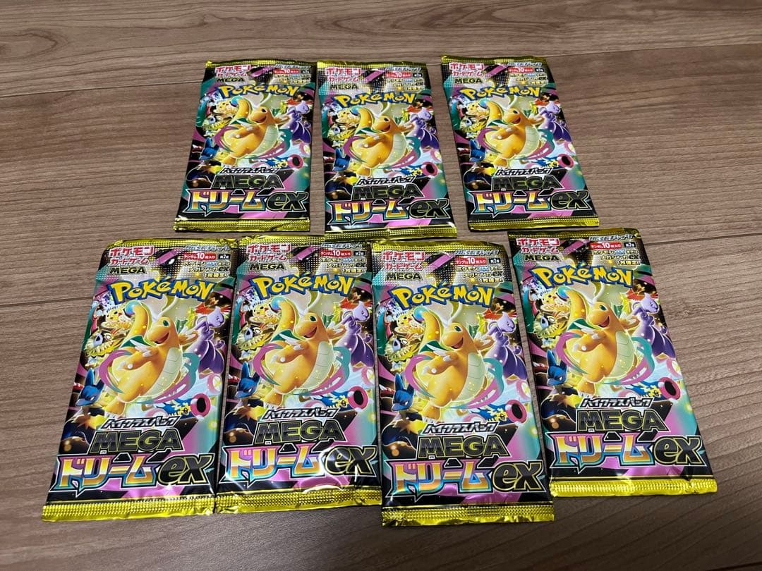 ポケモンカードゲーム MEGAドリームex シュリンク付き 8box +7パック