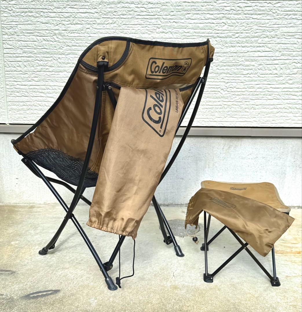 URBAN RESEARCH Coleman別注 折り畳みチェア スツールセット