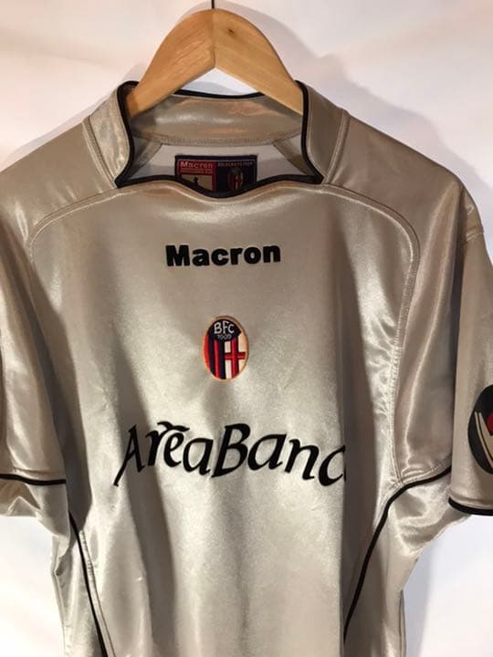 正規品 Macron ボローニャFC「16」中田英寿 半袖 L ユニフォーム