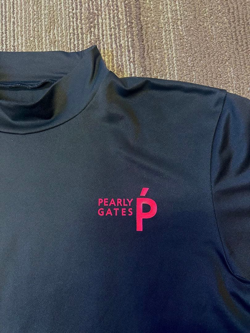 ☆PEARLY GATES モックシャツ　限定ブラック　パーリーゲイツ　☆