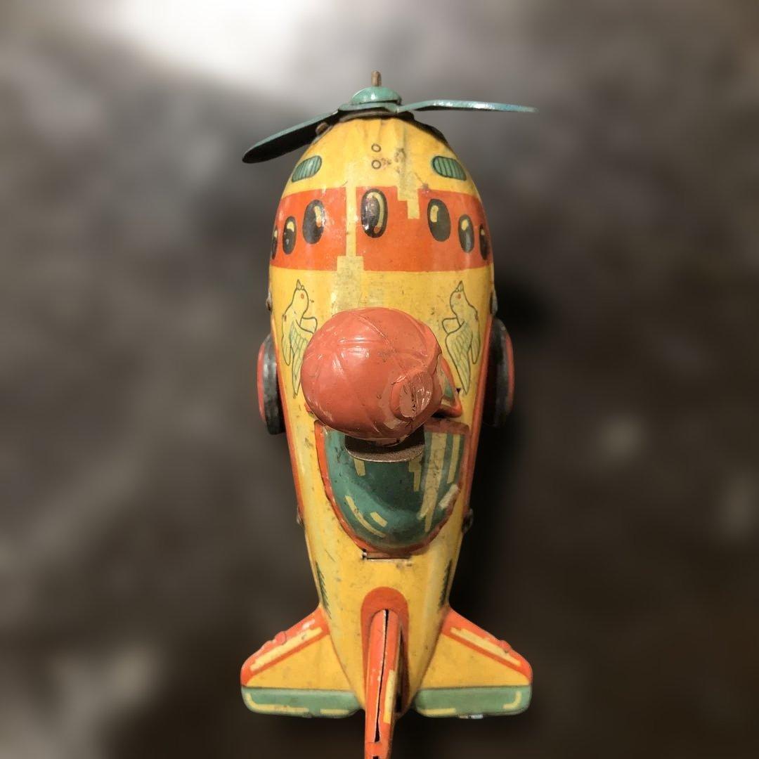 ヴィンテージ 飛行機　ブリキ おもちゃ　軍隊