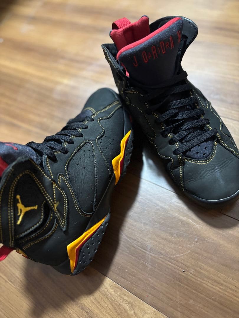 Air Jordan 7 ブラック/レッド/イエロー US 8