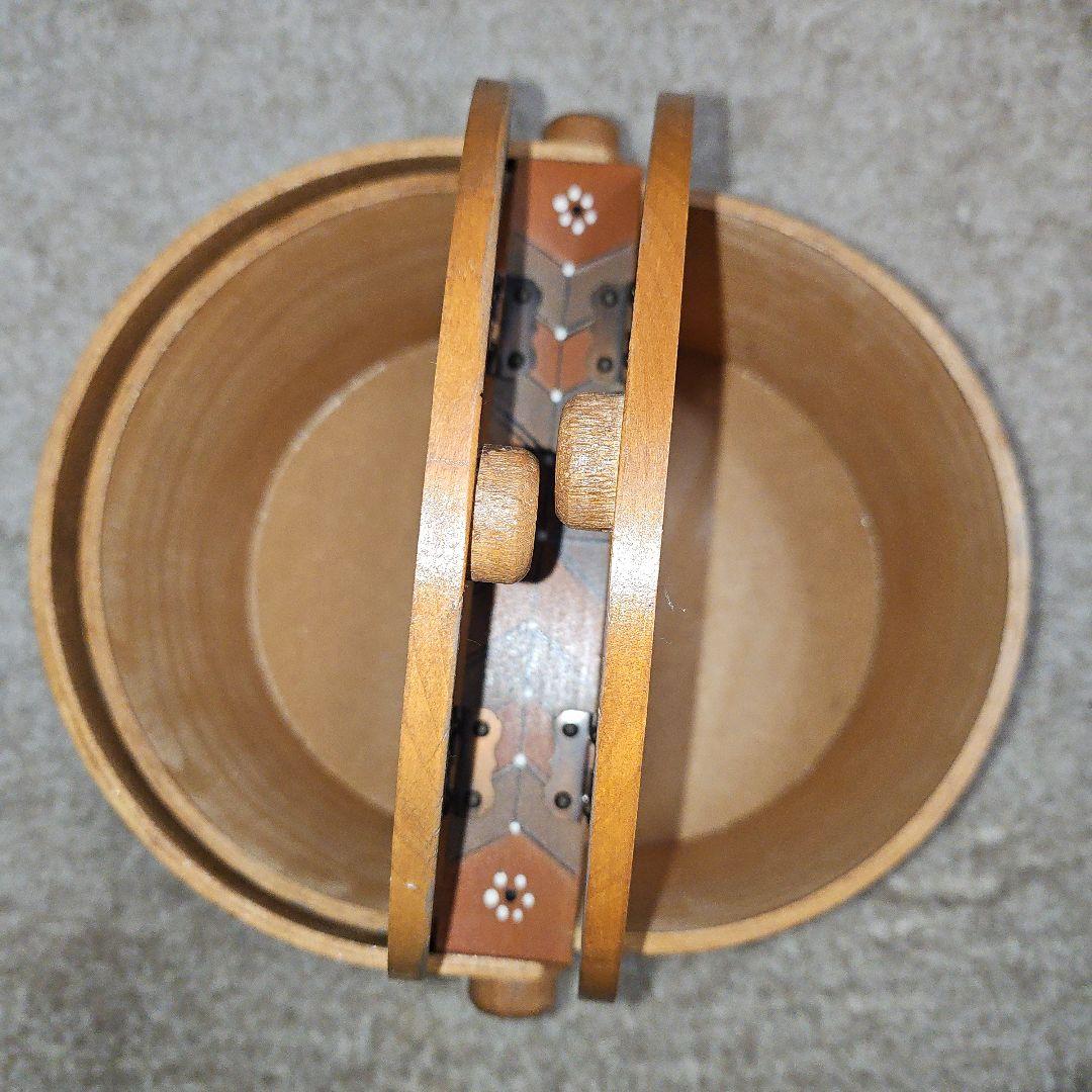 1点物 極美品 ヴィンテージ トールペイント 木製バスケット 小物入れ 木箱