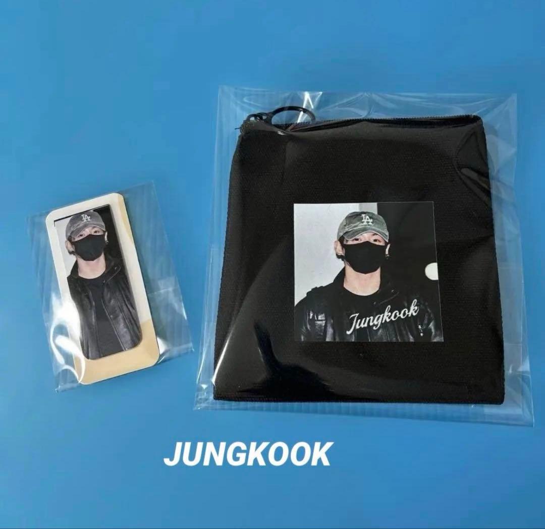 BTS JUNGKOOK マグネットブックマーク・ミニポーチ(ブラック)