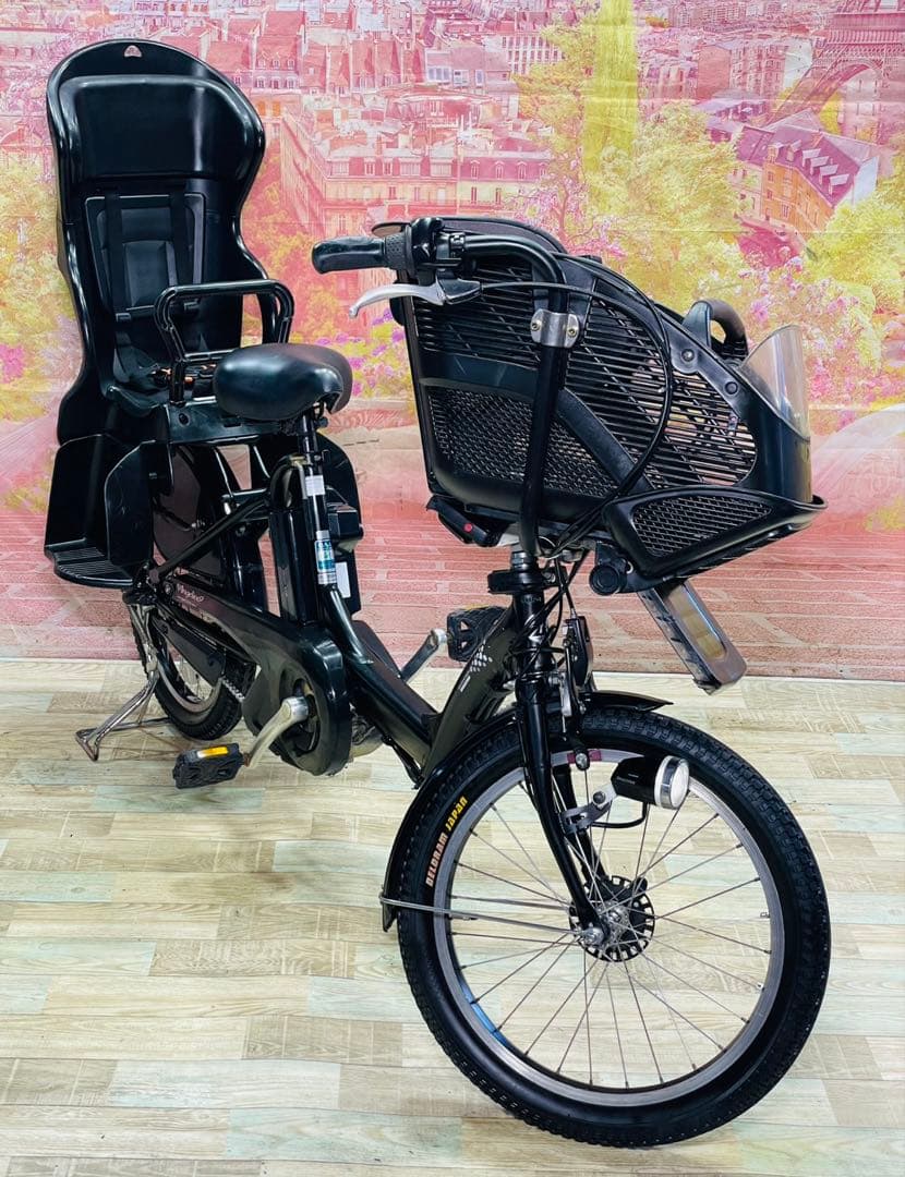 ZK3756 電動自転車 ブリヂストン アンジェリーノ 子供乗せ 20インチ
