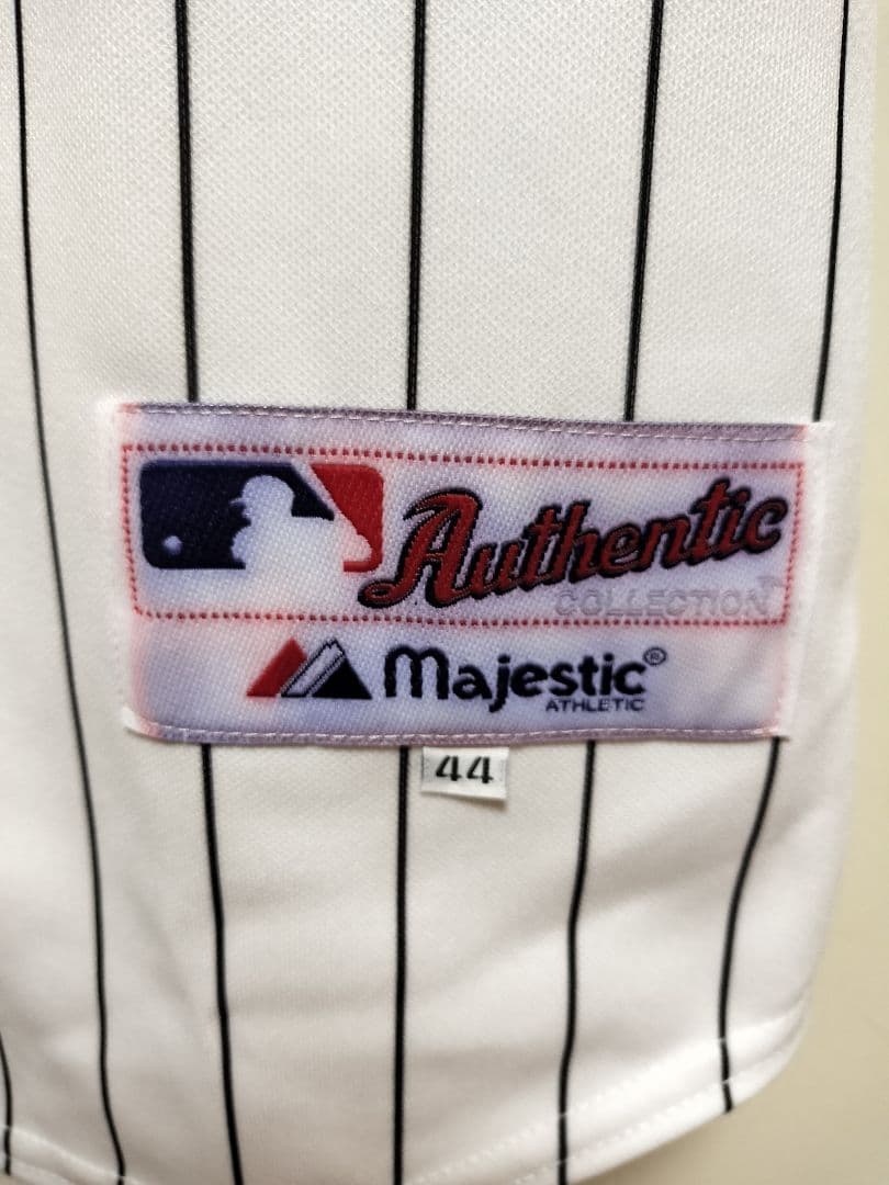 majestic マジェスティック ホワイトソックス ベースボールシャツUSA製