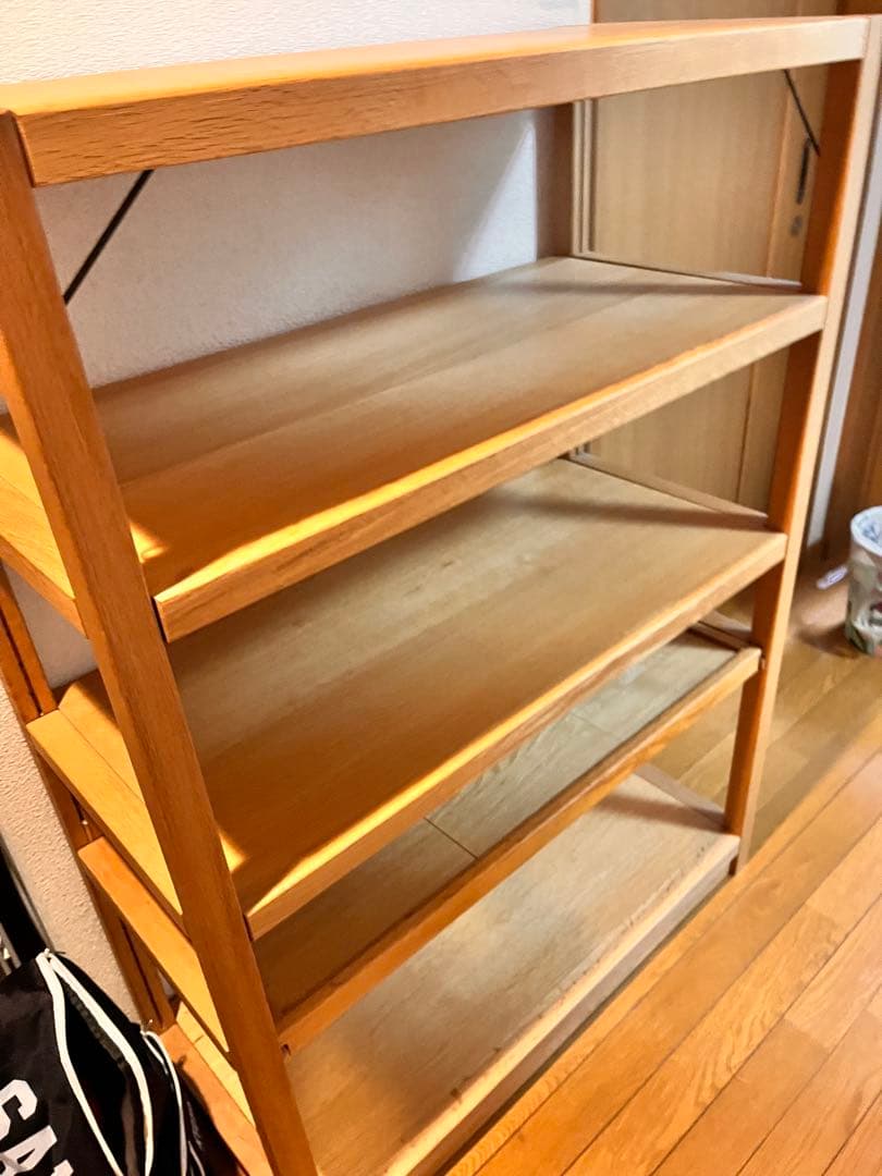 廃盤　無印良ユニットシェルフ　オーク
