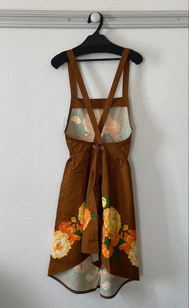 HANAI YUKIKO ハナイユキコ エプロンドレス ブラウン 新品 未使用