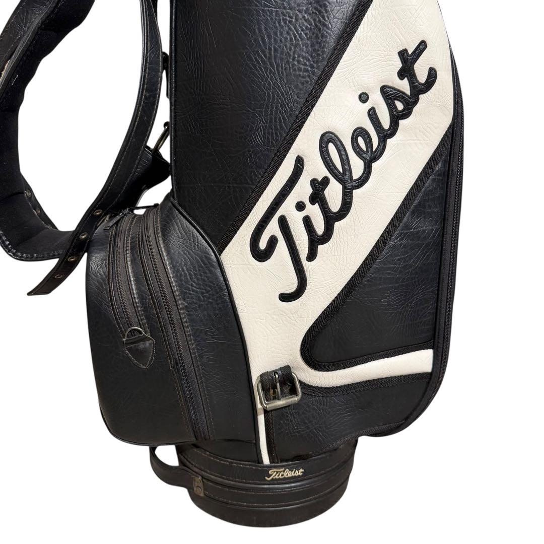 【超希少】Titleist 本革 キャディバッグ 6分割 廃盤 高級モデル